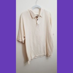 Tommy Bahama Cream Polo - L